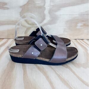 Naot - Ashley Toe Gems Straps Wedge - Sandals - Brown - Women's - 10